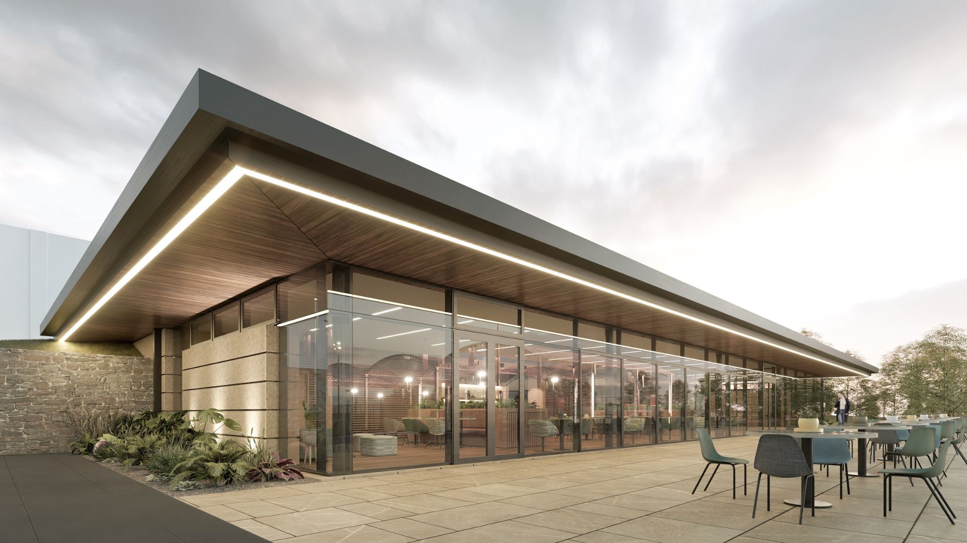 Burntwood Court Padel Cafe External