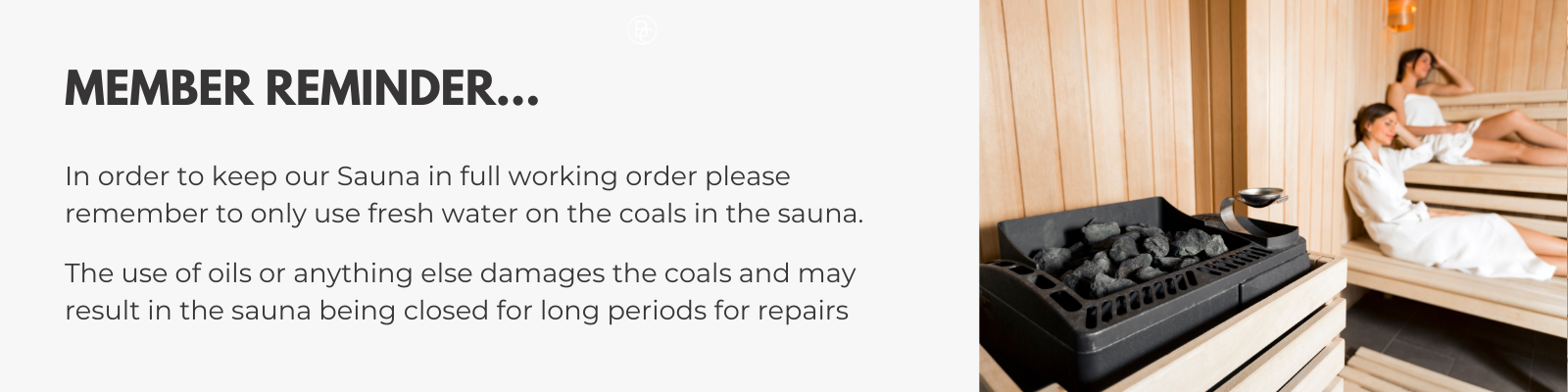 CLUB EMAIL - Sauna Banner 1600X400